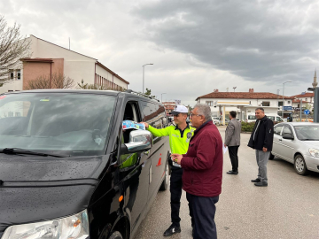 Çerkeş'te 'Karayolu Trafik Haftası'' nedeniyle yol kontrolü ve denetimi yapıldı