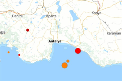 Akdeniz'de deprem