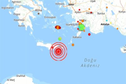 Akdeniz'de deprem
