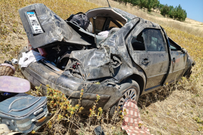 Konya Beyşehir-Seydişehir Yolunda Otomobil Tarlaya Devrildi: 3 Yaralı