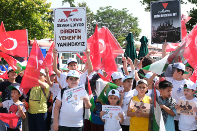Konya'da Öğrencilerden Filistin’e Duygusal Destek