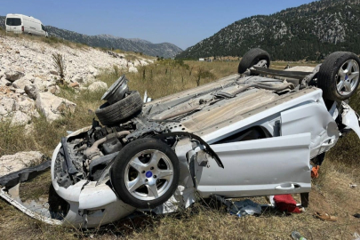Konya Derebucak’ta Otomobil Şarampole Devrildi: 5 Yaralı