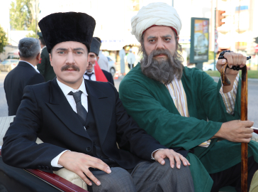 Büyük Önder Mustafa Kemal Atatürk'ün Sivas'a gelişi temsili canlandırıldı
