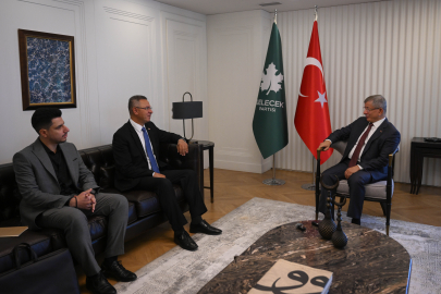 Filistin'in Ankara Büyükelçisi Mustafa, Gelecek Partisi Genel Başkanı Davutoğlu'nu ziyaret etti