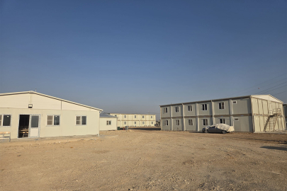 Karmod Kahramanmaraş'ta 400 kişilik şantiye tipi konteyner yapıları kurdu